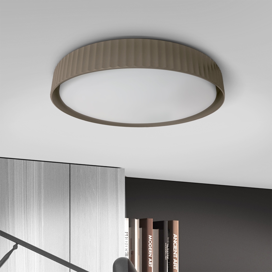 Brilagi - Plafoniera LED dimmerabile LUCIA LED/60W/230V 3000-6500K Ø 59 cm taupe + telecomando
