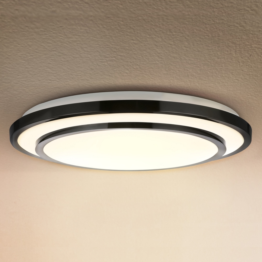 Brilagi - Plafoniera LED dimmerabile LUCIANO LED/48W/230V 3000-6500K ø 39 cm nero + telecomando