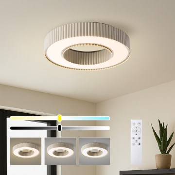 Brilagi - Plafoniera LED dimmerabile LUMIX LED/48W/230V 3000-6000K beige Ø 50 cm + telecomando