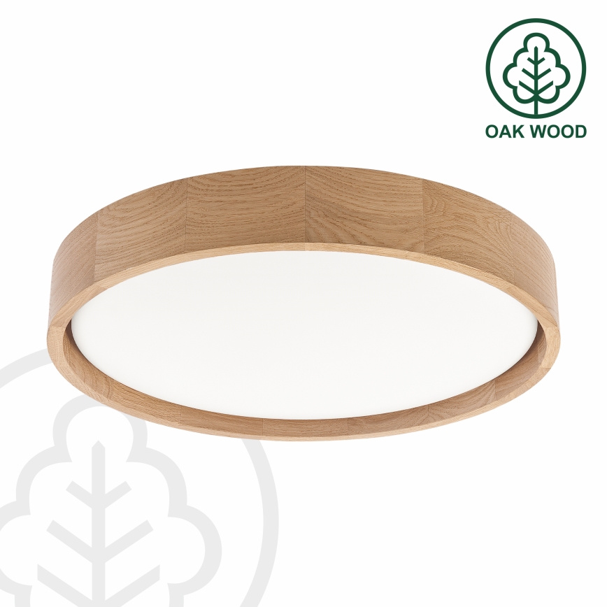 Brilagi - Plafoniera LED dimmerabile MANAROLA REMOTE LED/24W/230V 3000-6500K Ø 41 cm rovere + telecomando