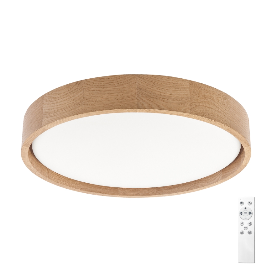Brilagi - Plafoniera LED dimmerabile MANAROLA REMOTE LED/24W/230V 3000-6500K Ø 41 cm rovere + telecomando