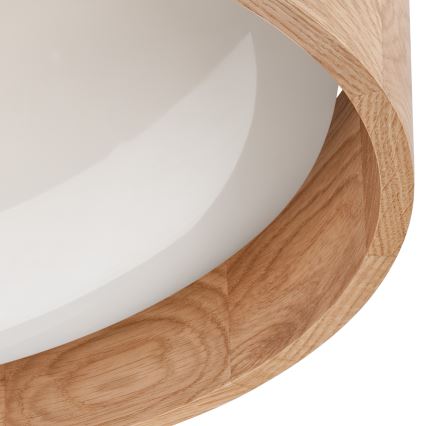 Brilagi - Plafoniera da soffitto LED dimmerabile MANAROLA LED/24W/230V Ø 42 cm 3000-6500K rovere + telecomando