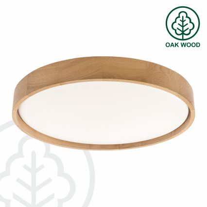 Brilagi - Plafoniera dimmerabile a LED MANAROLA REMOTE LED/36W/230V 3000-6500K Ø 51 cm rovere + telecomando