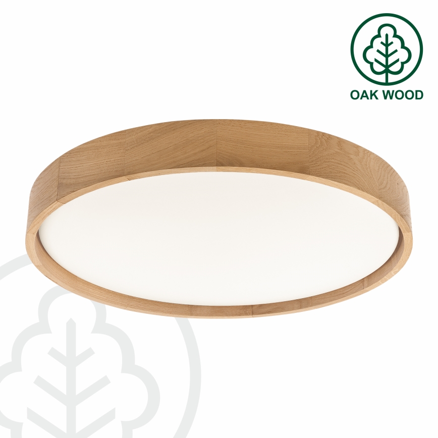 Brilagi - Plafoniera dimmerabile a LED MANAROLA REMOTE LED/36W/230V 3000-6500K Ø 51 cm rovere + telecomando