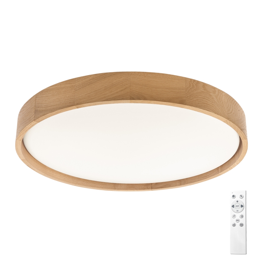 Brilagi - Plafoniera dimmerabile a LED MANAROLA REMOTE LED/36W/230V 3000-6500K Ø 51 cm rovere + telecomando