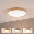BRILAGI - Plafoniera LED dimmerabile MANAROLA SMART LED/24W/230V 3000-6000K Wi-Fi Tuya Beacon Ø 41 cm rovere + telecomando
