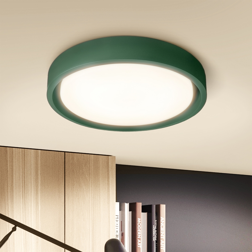 Brilagi - Plafoniera LED dimmerabile MATTEO LED/48W/230V 3000-6500K Ø 41 cm verde + telecomando incluso