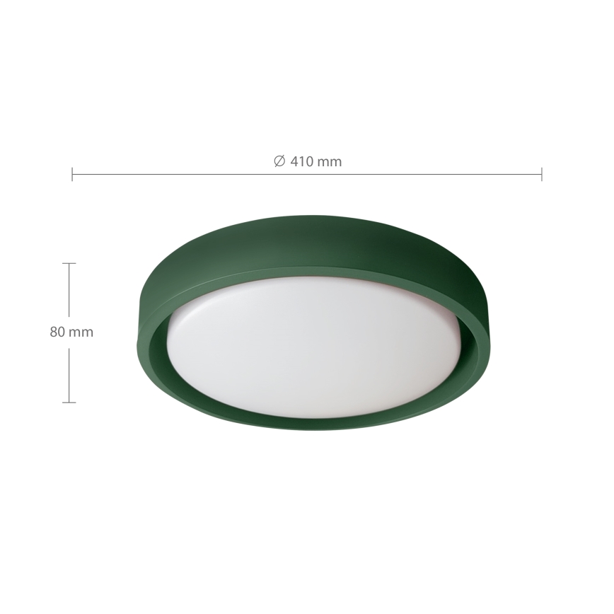 Brilagi - Plafoniera LED dimmerabile MATTEO LED/48W/230V 3000-6500K Ø 41 cm verde + telecomando incluso