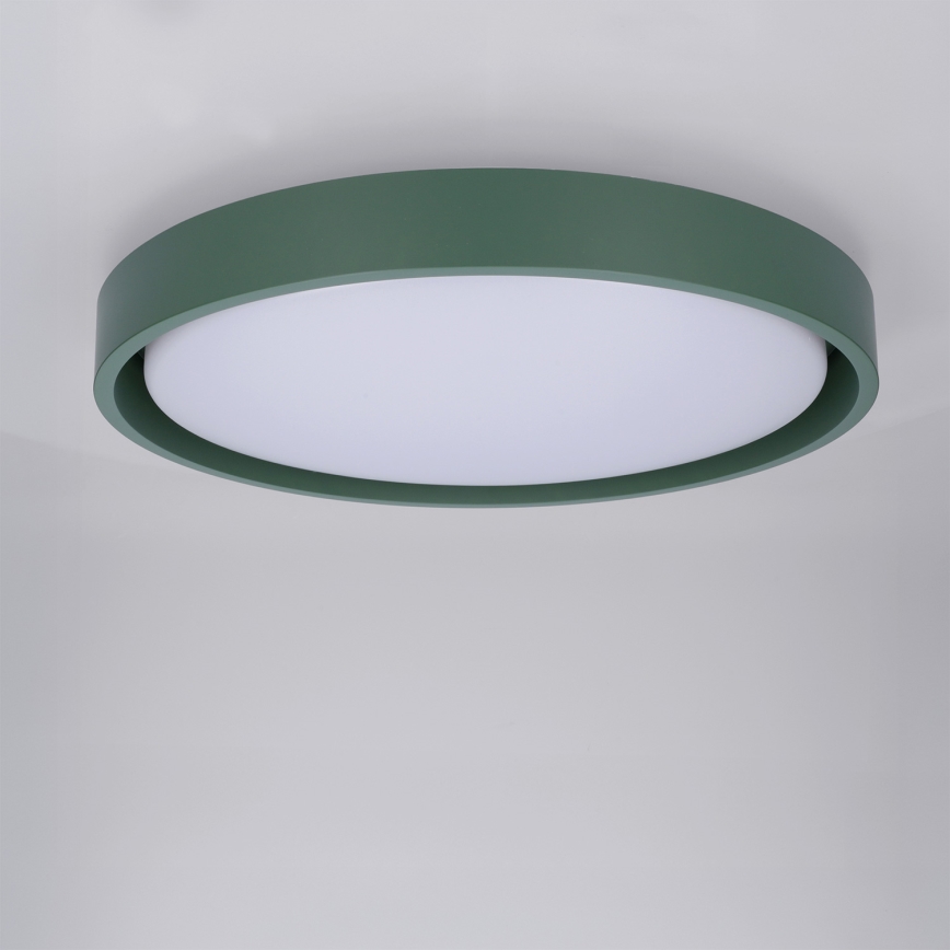 Brilagi - Plafoniera LED dimmerabile MATTEO LED/48W/230V 3000-6500K Ø 41 cm verde + telecomando incluso