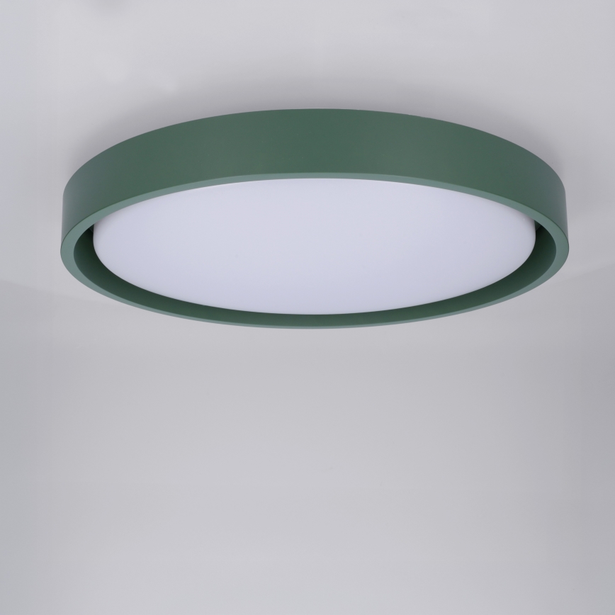 Brilagi - Plafoniera LED dimmerabile MATTEO LED/48W/230V 3000-6500K Ø 41 cm verde + telecomando incluso