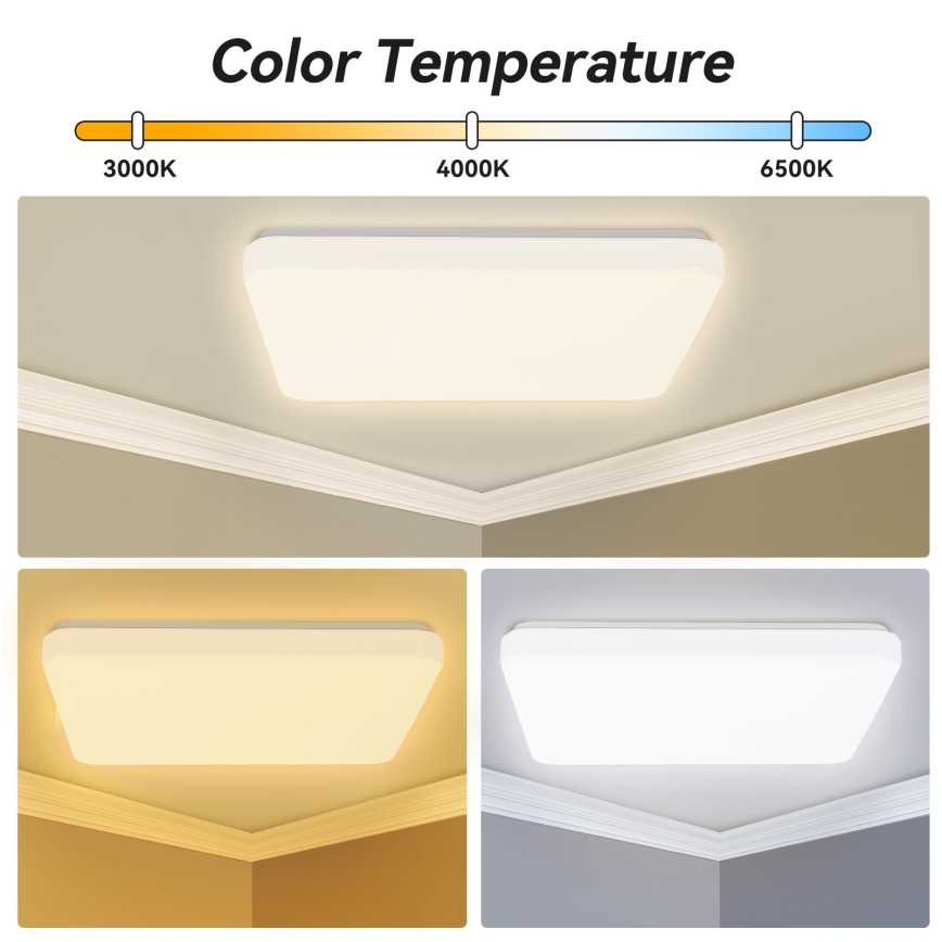 Brilagi - Plafoniera LED dimmerabile MILKY WAY LED/24W/230V 3000-6500K 37x37 cm + telecomando
