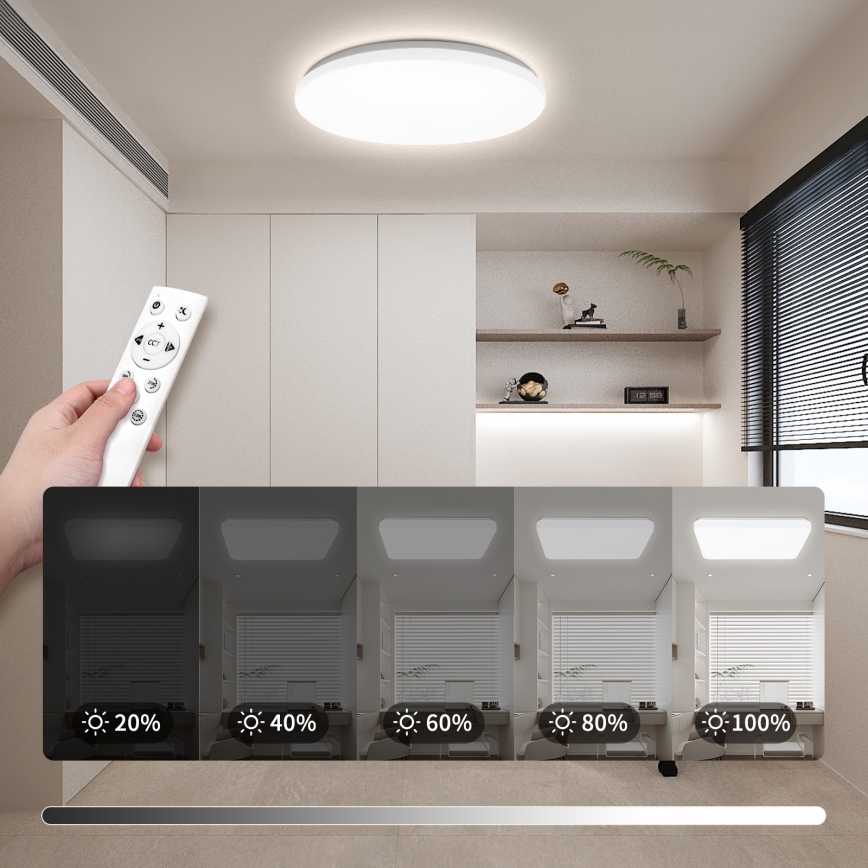 Brilagi - Plafoniera LED dimmerabile MILKY WAY LED/36W/230V 3000-6500K Ø 48 cm + telecomando