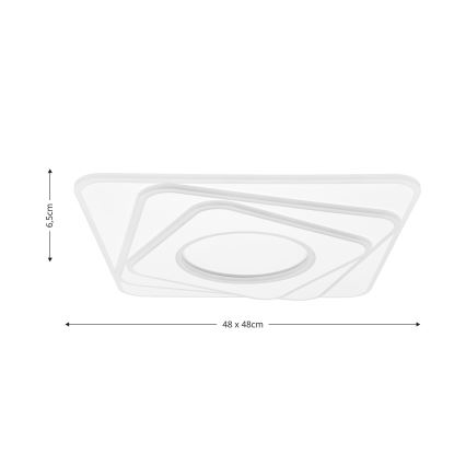 Brilagi - Plafoniera LED dimmerabile MODERN LED/100W/230V 2700-6500K 48x48 cm + telecomando
