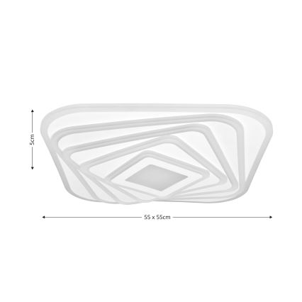 Brilagi - Plafoniera LED dimmerabile MODERN LED/210W/230V 2700-6500K 55x55 cm + telecomando