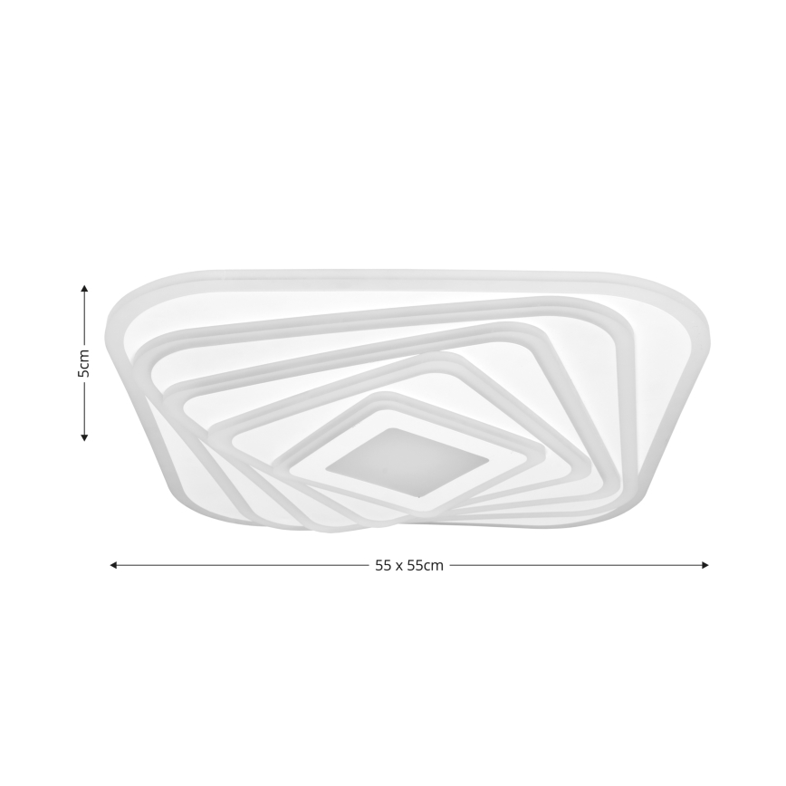 Brilagi - Plafoniera LED dimmerabile MODERN LED/210W/230V 2700-6500K 55x55 cm + telecomando