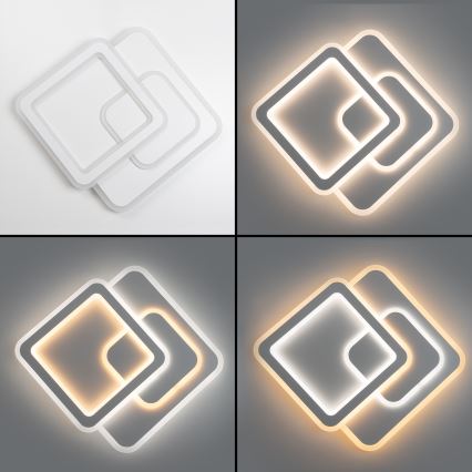 Brilagi - Plafoniera LED dimmerabile MODERN LED/80W/230V 2700-6500K 52,5x52,5 cm + telecomando