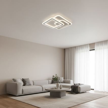 Brilagi - LED Dimmerabile plafoniera MODERN LED/80W/230V 3000-6000K 52,5x52,5 cm + telecomando