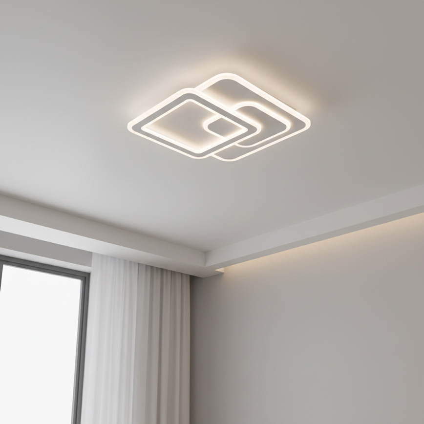 Brilagi - LED Dimmerabile plafoniera MODERN LED/80W/230V 3000-6000K 52,5x52,5 cm + telecomando