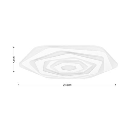 Brilagi - Plafoniera LED dimmerabile MODERN LED/85W/230V 2700-6500K diametro 53 cm + telecomando