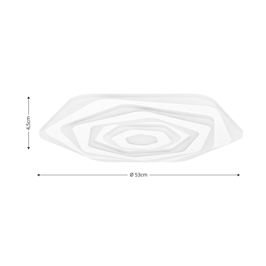 Brilagi - Plafoniera LED dimmerabile MODERN LED/85W/230V 2700-6500K diametro 53 cm + telecomando