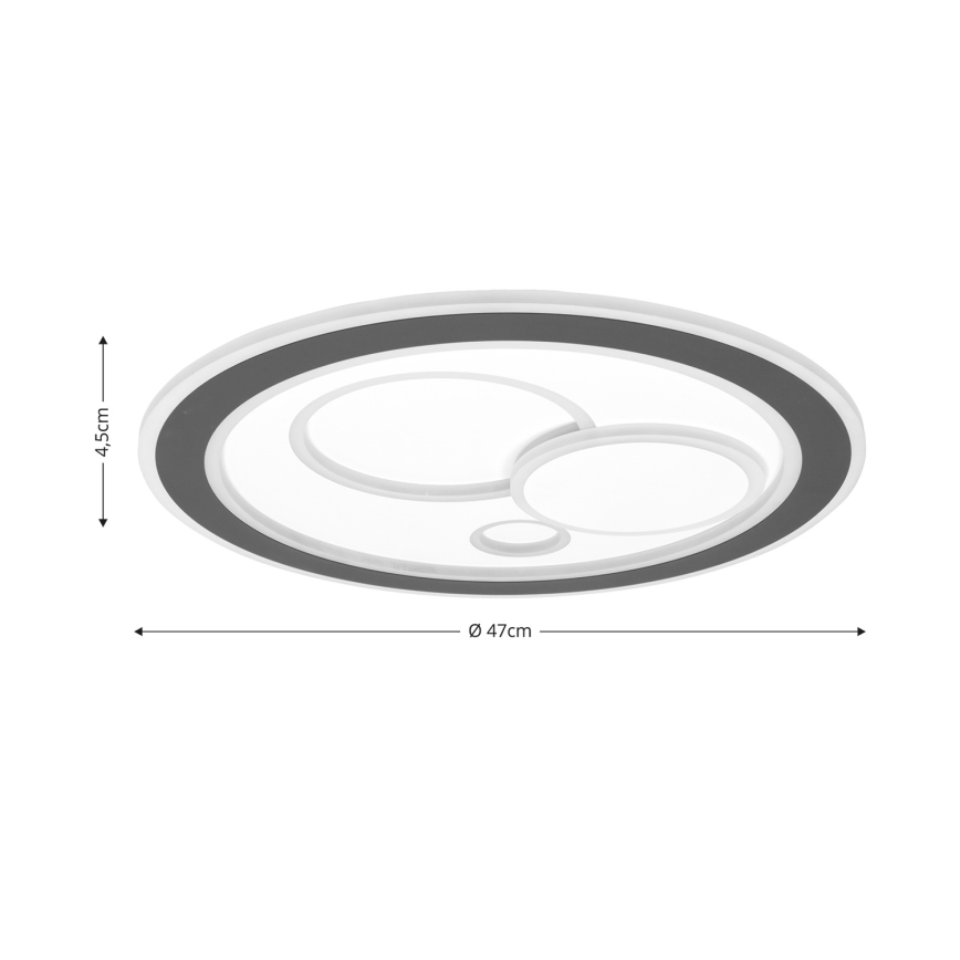 Brilagi - Plafoniera LED dimmerabile MODERN LED/89W/230V 2700-6500K diametro 47 cm + telecomando