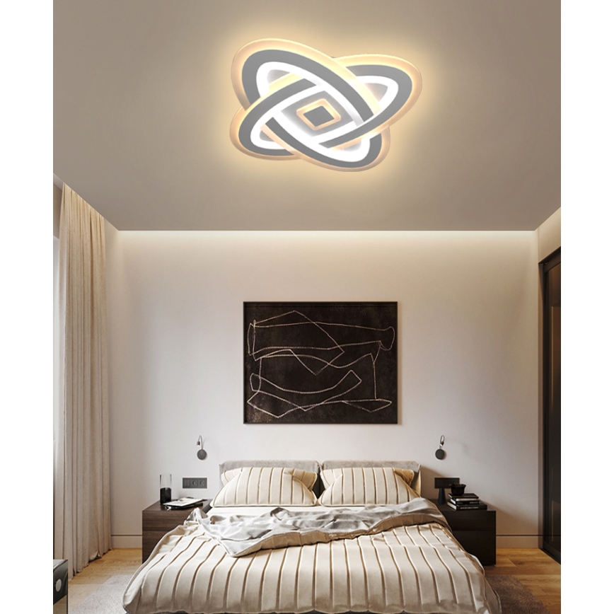 Brilagi - Plafoniera LED dimmerabile MODERN LED/90W/230V 2700-6500K 48x48 cm+ telecomando