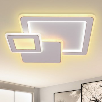 Brilagi - Plafoniera LED dimmerabile MODERN LED/93W/230V 2700-6500K 48,5x48,5 cm + telecomando