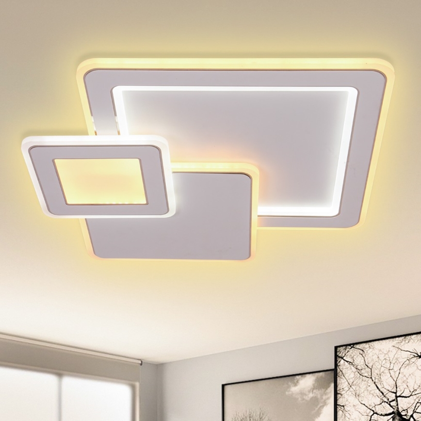Brilagi - Plafoniera LED dimmerabile MODERN LED/93W/230V 2700-6500K 48,5x48,5 cm + telecomando