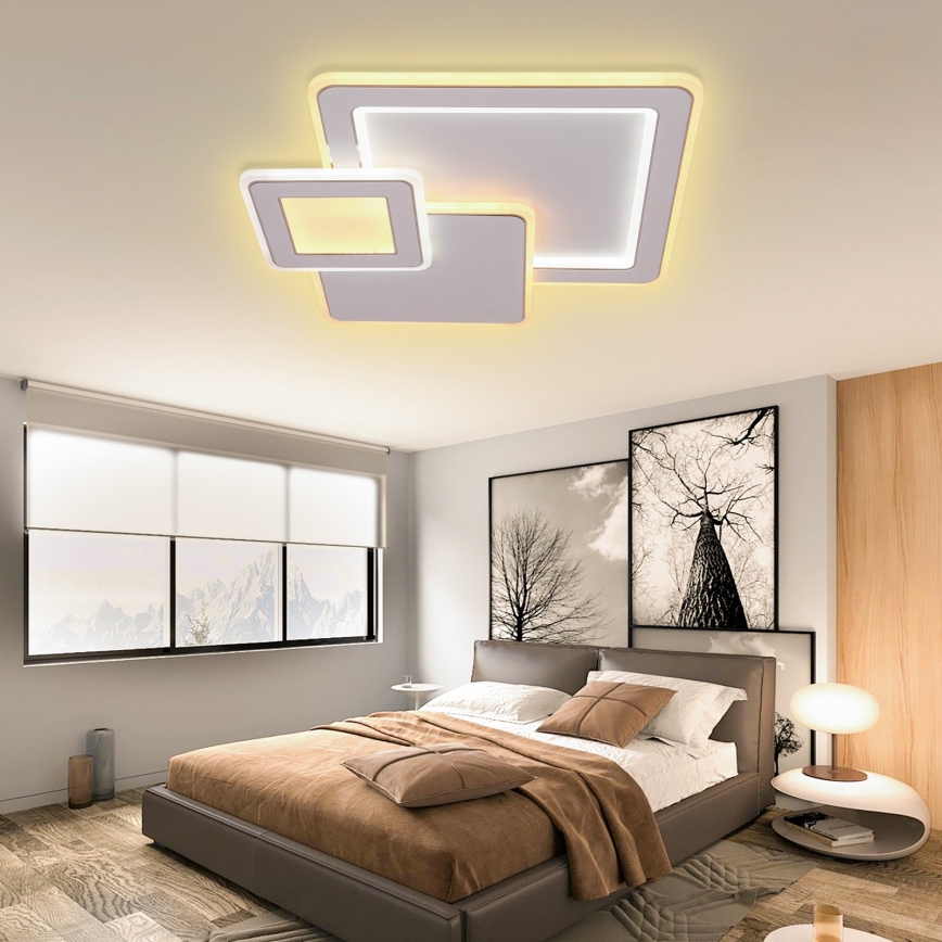 Brilagi - Plafoniera LED dimmerabile MODERN LED/93W/230V 2700-6500K 48,5x48,5 cm + telecomando