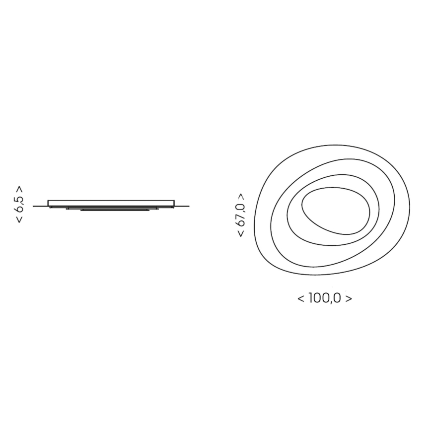 BRILAGI - LED plafoniera dimmerabile MODERN MAXI LED/105W/230V 3000-6000K 83,5x100 cm + telecomando
