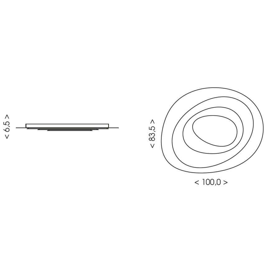 Brilagi - Lampada da soffitto dimmerabile a LED MODERN MAXI LED/105W/230V 3000-6000K 83,5x1000 cm + telecomando