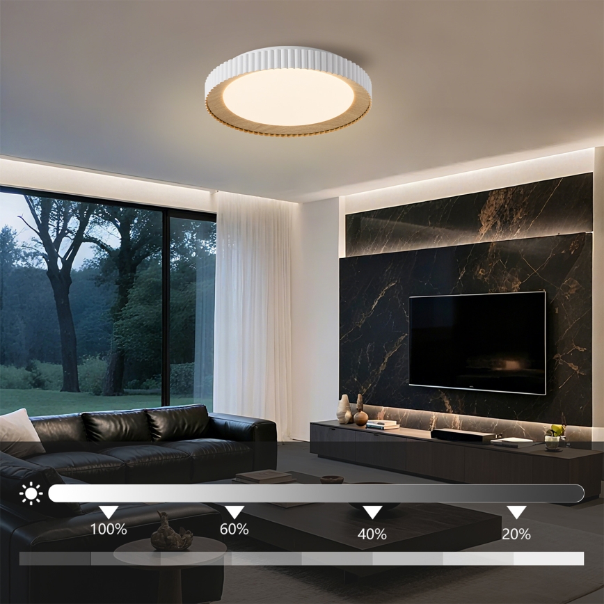 Brilagi - Plafoniera LED dimmerabile NEXO LED/48W/230V 3000-6000K bianco Ø 43 cm + telecomando