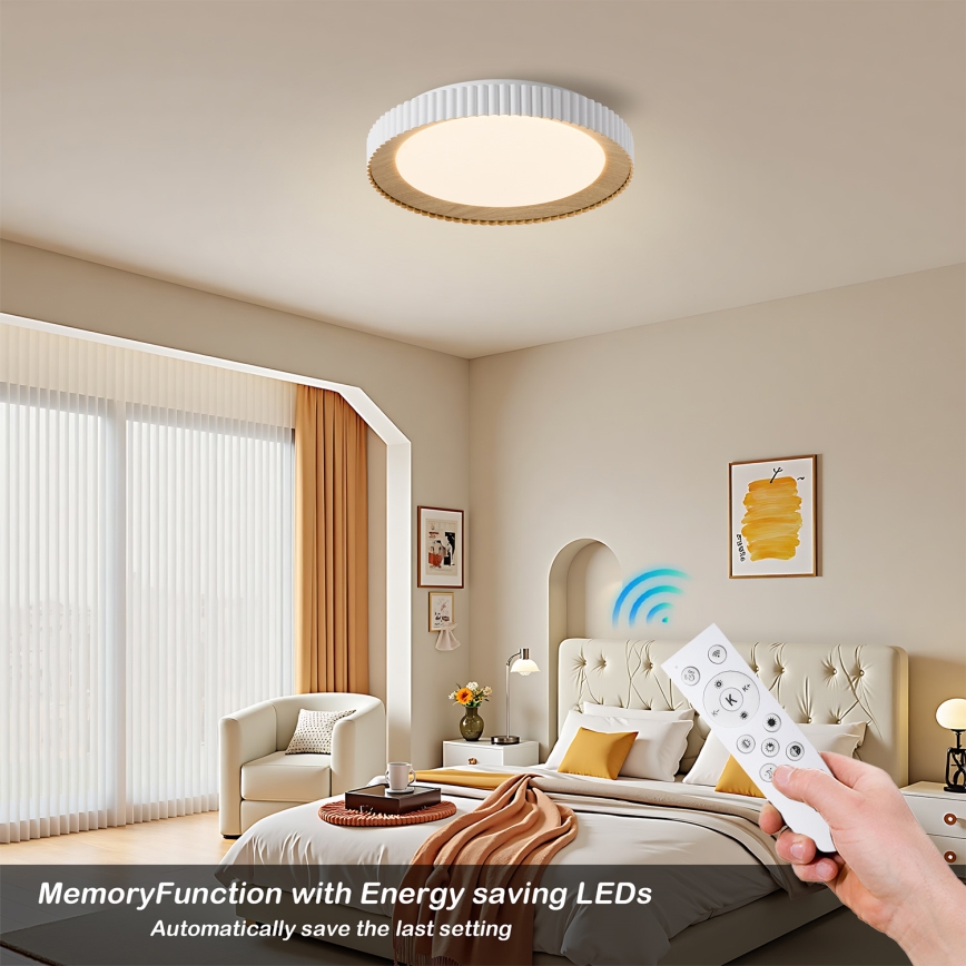 Brilagi - Plafoniera LED dimmerabile NEXO LED/48W/230V 3000-6000K bianco Ø 43 cm + telecomando