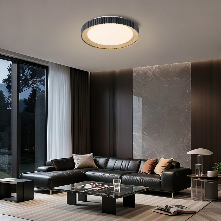 Brilagi - Plafoniera LED dimmerabile NEXO LED/48W/230V 3000-6000K nero diam. 43 cm + telecomando