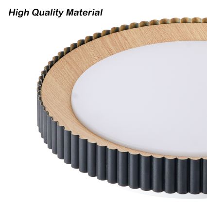 Brilagi - Plafoniera LED dimmerabile NEXO LED/48W/230V 3000-6000K nero diam. 43 cm + telecomando