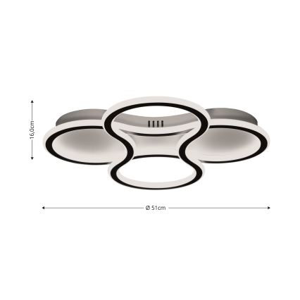 Brilagi - Plafoniera LED dimmerabile ORELLI LED/53W/230V 3000/4000/6000K + telecomando