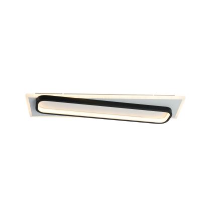 Brilagi - Plafoniera LED dimmerabile OUTLINE LED/52W/230V 3000-6000K 15x60 cm bianco/nero + telecomando