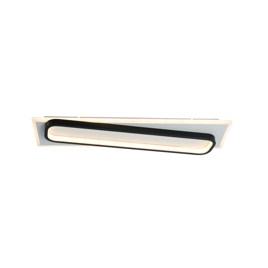 Brilagi - Plafoniera LED dimmerabile OUTLINE LED/52W/230V 3000-6000K 15x60 cm bianco/nero + telecomando