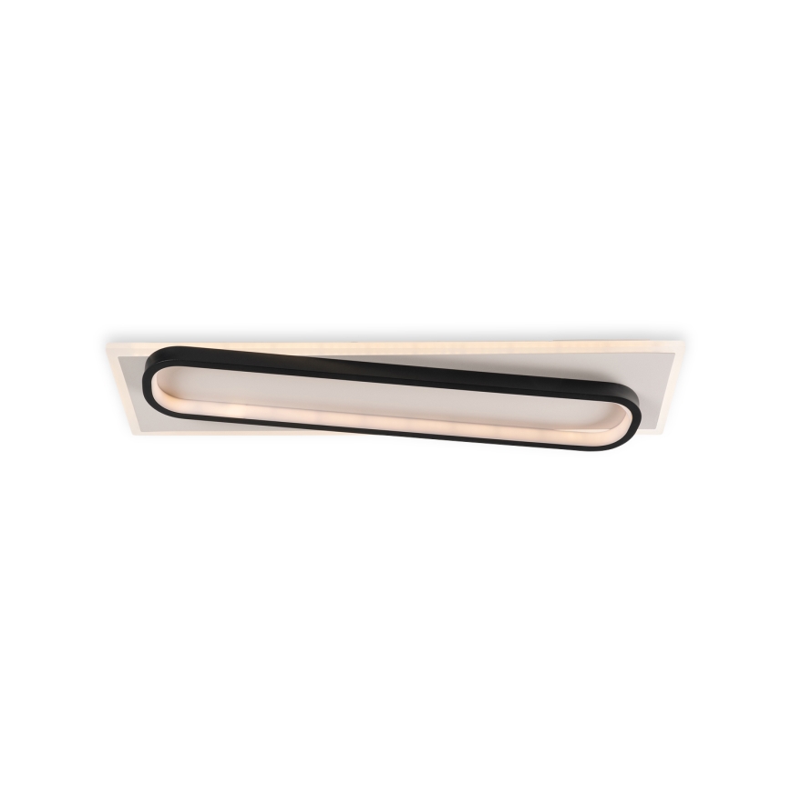 Brilagi - Plafoniera LED dimmerabile OUTLINE LED/52W/230V 3000-6000K 15x60 cm bianco/nero + telecomando