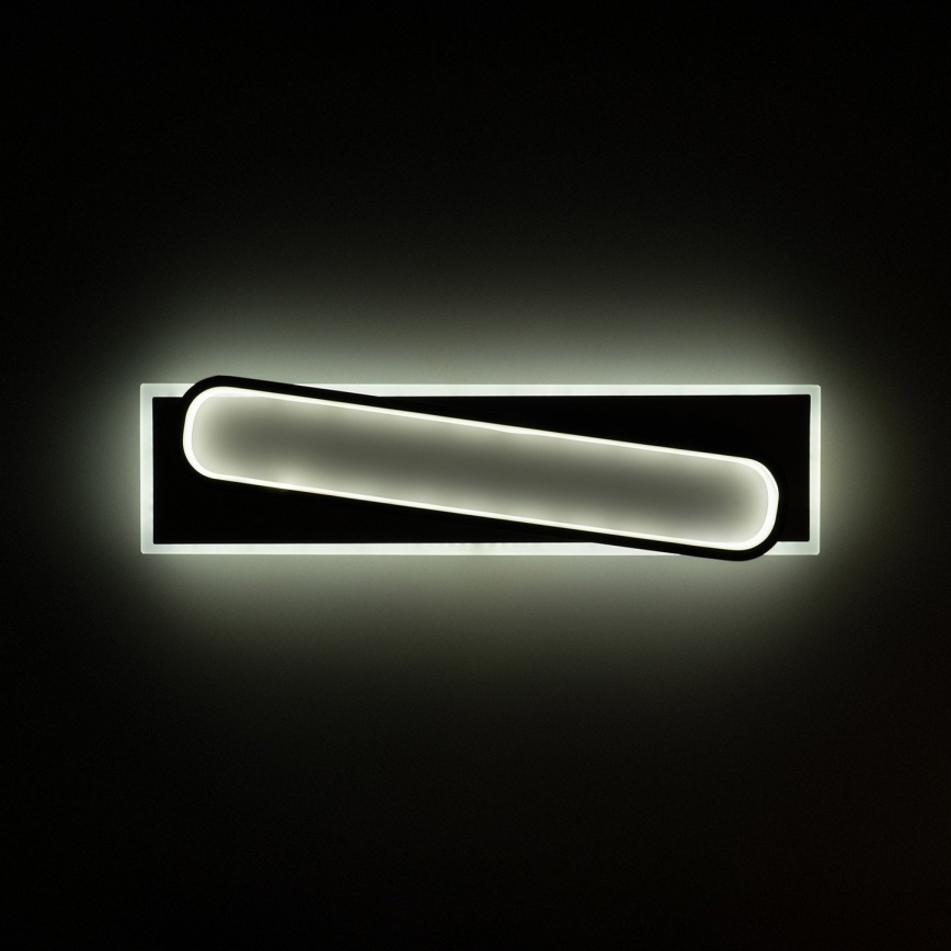 Brilagi - Plafoniera LED dimmerabile OUTLINE LED/52W/230V 3000-6000K 15x60 cm bianco/nero + telecomando