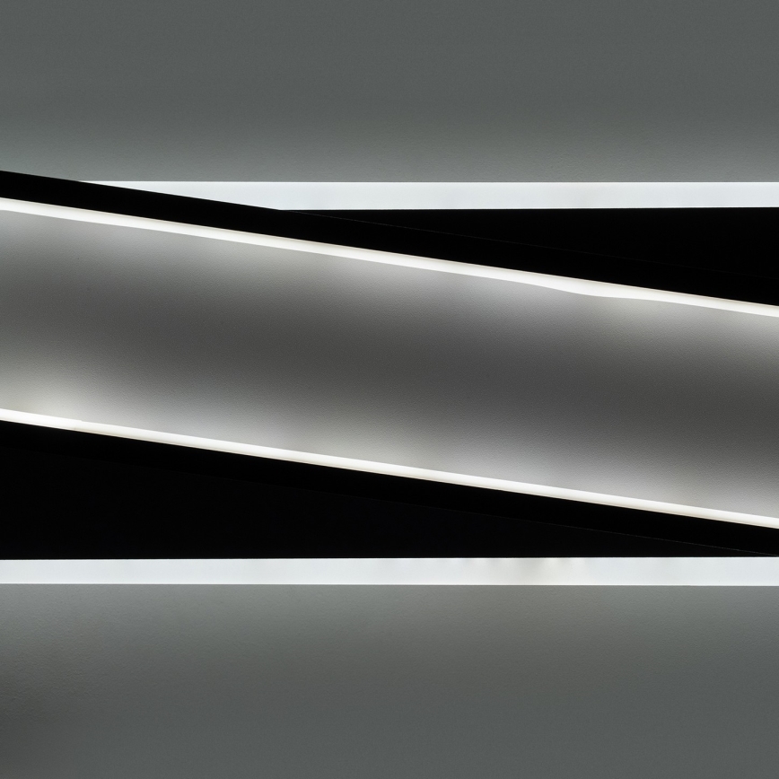 Brilagi - Plafoniera LED dimmerabile OUTLINE LED/52W/230V 3000-6000K 15x60 cm bianco/nero + telecomando