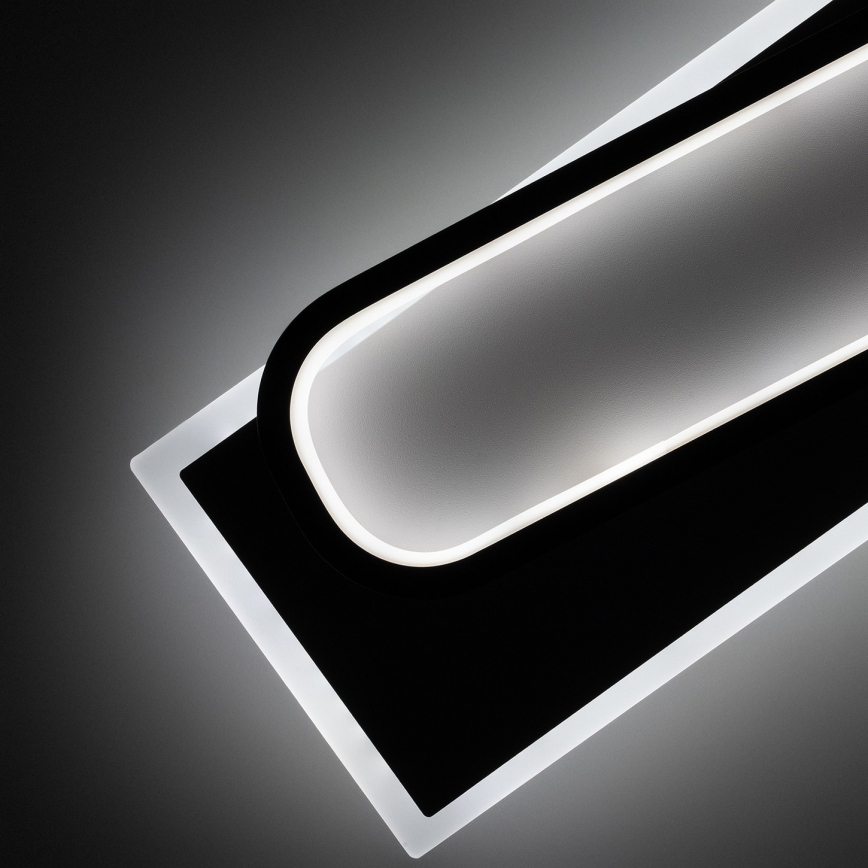 Brilagi - Plafoniera LED dimmerabile OUTLINE LED/52W/230V 3000-6000K 15x60 cm bianco/nero + telecomando