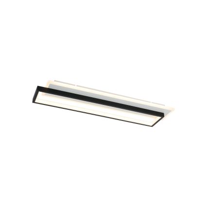 Brilagi - Plafoniera LED dimmerabile OUTLINE LED/66W/230V 3000-6000K 15x60 cm bianco/nero + telecomando