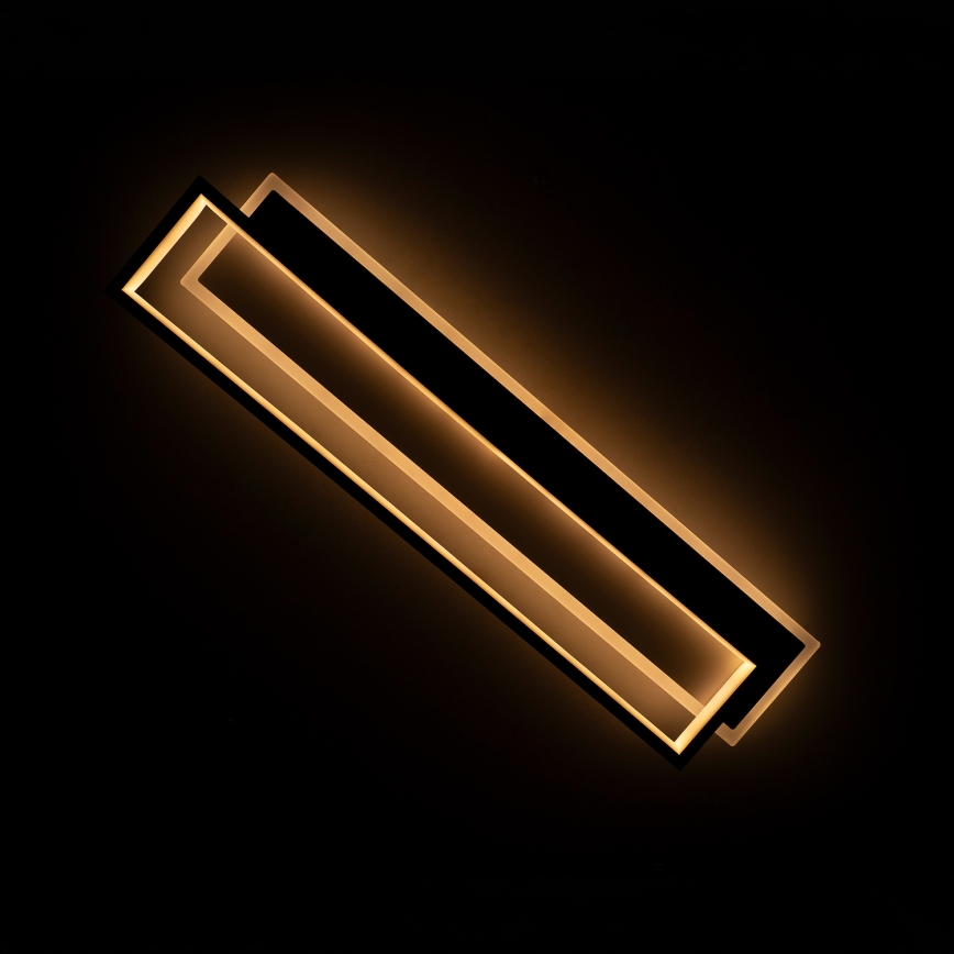 BRILAGI - Plafoniera LED dimmerabile OUTLINE LED/66W/230V 3000-6000K 15x60 cm bianco/nero + telecomando