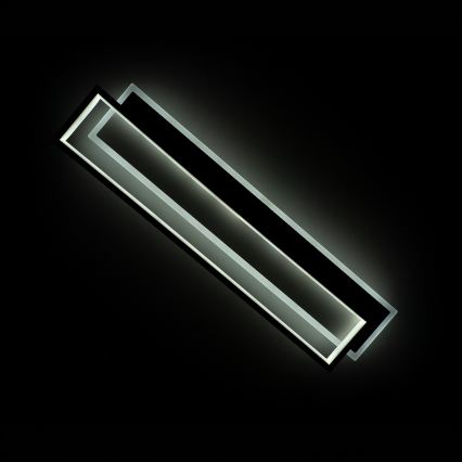 BRILAGI - Plafoniera LED dimmerabile OUTLINE LED/66W/230V 3000-6000K 15x60 cm bianco/nero + telecomando