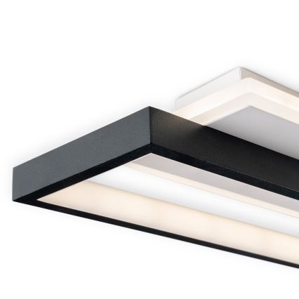 BRILAGI - Plafoniera LED dimmerabile OUTLINE LED/66W/230V 3000-6000K 15x60 cm bianco/nero + telecomando