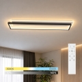 BRILAGI - Plafoniera LED dimmerabile OUTLINE LED/66W/230V 3000-6000K 15x60 cm bianco/nero + telecomando