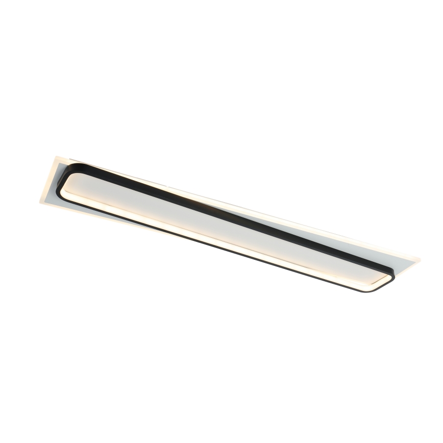 Brilagi - Plafoniera a LED dimmerabile OUTLINE LED/90W/230V 3000-6000K 18x100 cm bianco/nero + telecomando