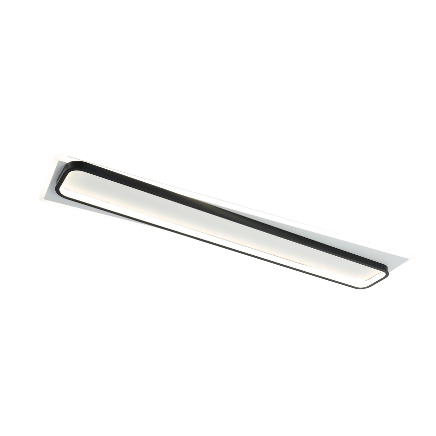 Brilagi - Plafoniera a LED dimmerabile OUTLINE LED/90W/230V 3000-6000K 18x100 cm bianco/nero + telecomando