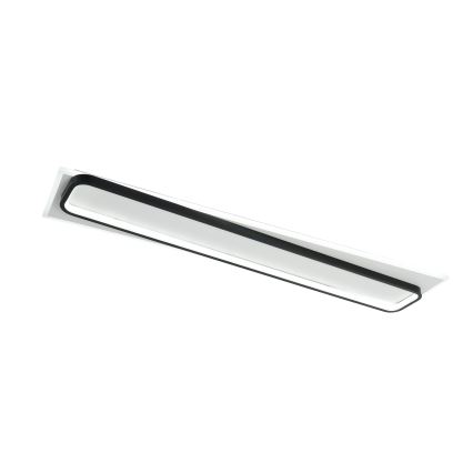 Brilagi - Plafoniera a LED dimmerabile OUTLINE LED/90W/230V 3000-6000K 18x100 cm bianco/nero + telecomando